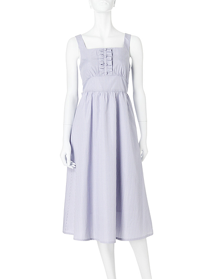 《ViVi 6月号　トリンドル玲奈さん着用》FRONTボタンマキシ丈ワンピース