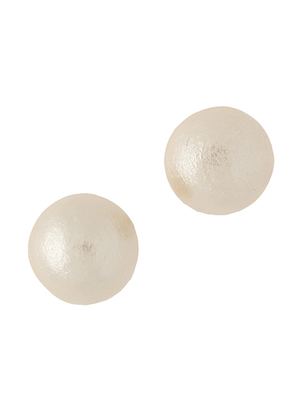 コットンパールピアス