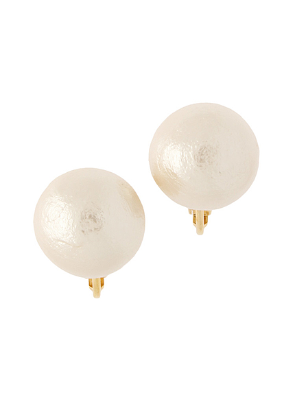 コットンパールイヤリング