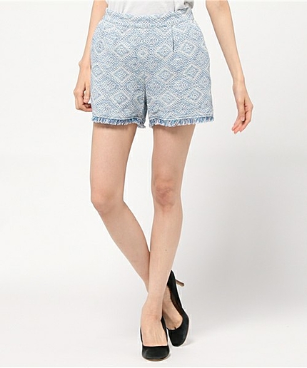 ツイードジャカードショートパンツ/ AEBC ツイードJQ S/PT