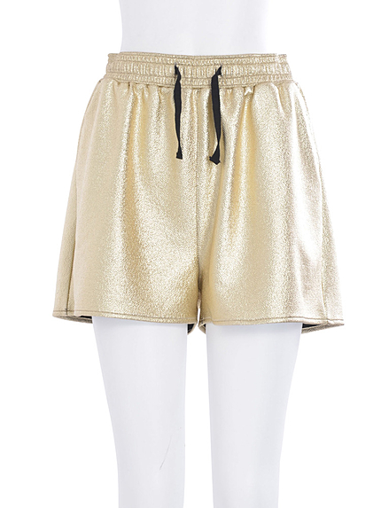 メタリックショートパンツ