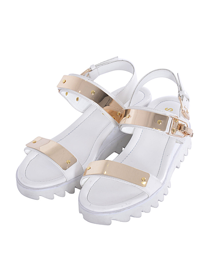 メタルプレートサンダル