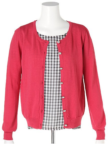 ギンガムブラウスアンサンブル