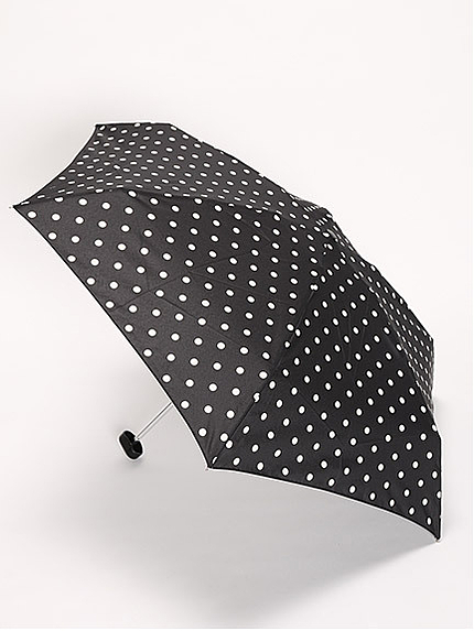 ドット柄晴雨兼用折りたたみ傘