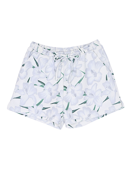 LIGHT GRYISH FLOWERショートパンツ