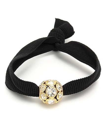 ビジュー付ヘアゴム