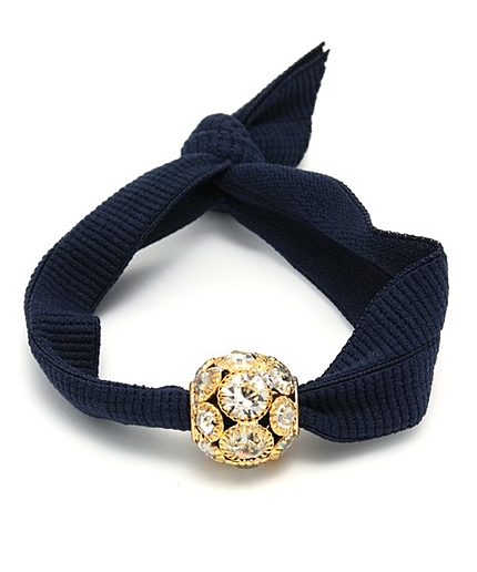 ビジュー付ヘアゴム