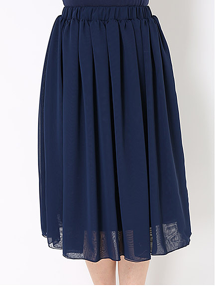 シフォンミモレスカート