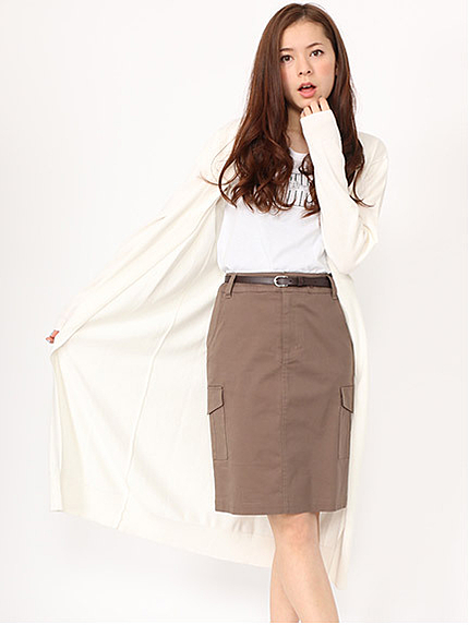 ハイゲージオープンロングニットカーディガン