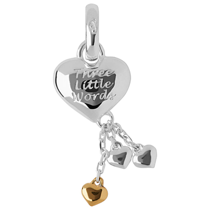 Heart 3 Little Words Charm