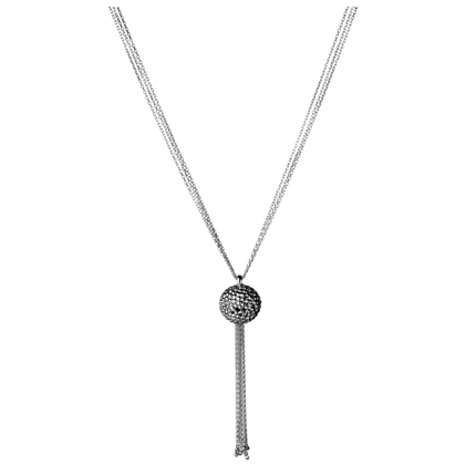 Effervescence Sterling Silver Bubble Tassle Necklace