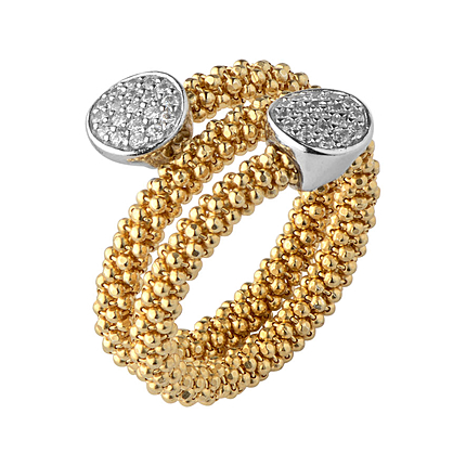 Yellow Gold Round Wrap Ring