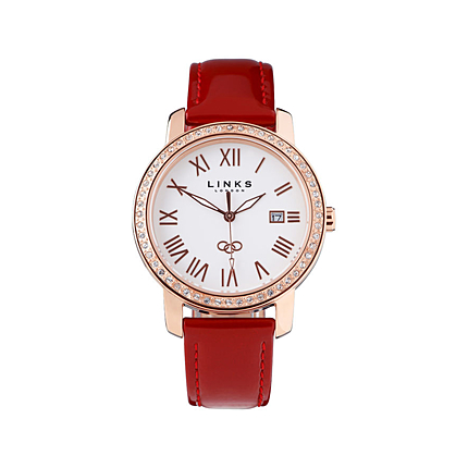 Noble Red Rose Gold Watch