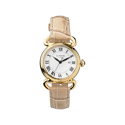 Driver Round Tan Watch