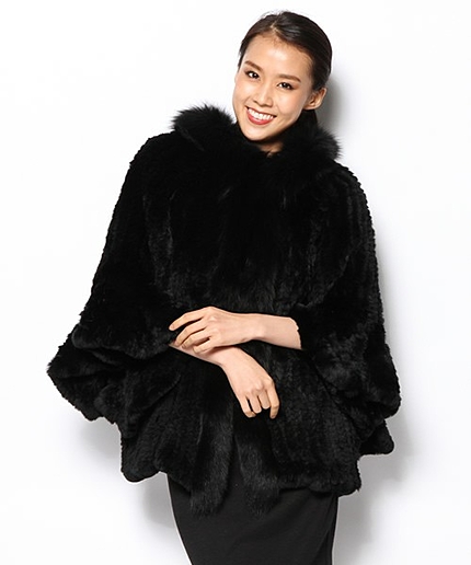 フードファーフリルコート