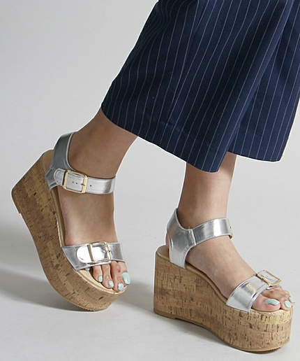 WEGO/厚底コルクサンダル