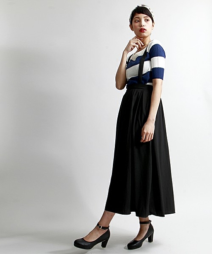 WEGO/タックロングスカート