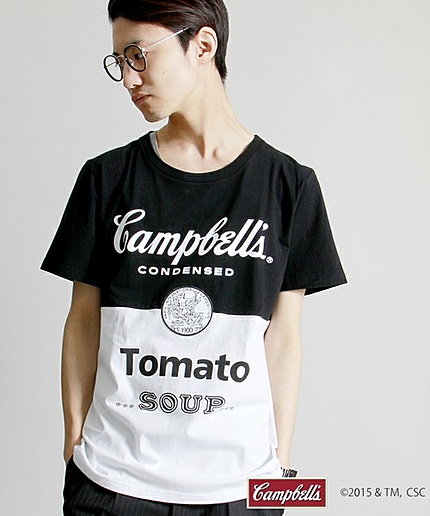 ∴WEGO/CAMPBELLバイカラーTシャツ