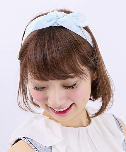 WEGO/ギンガムターバン