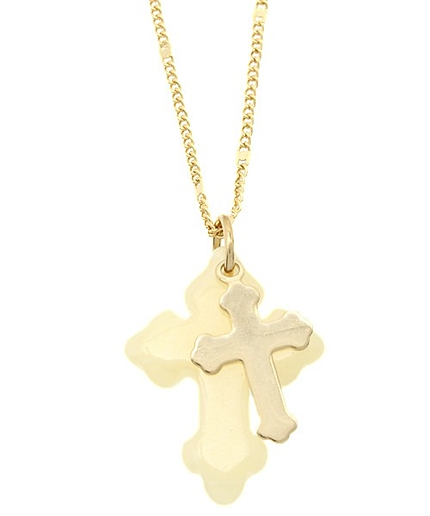 WEGO/クロス2重ネックレス