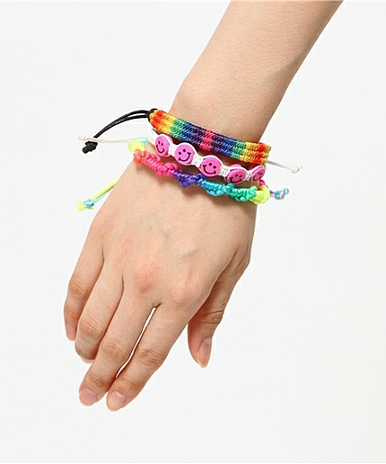 WEGO/スマイルミサンガブレスレット