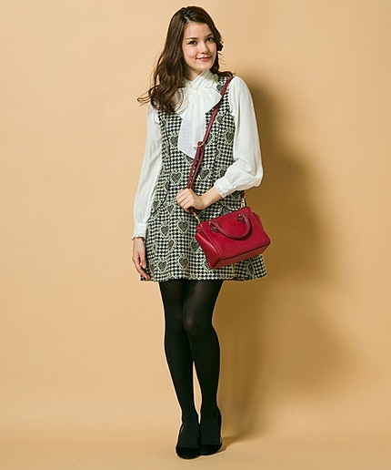 ハートジャガードワンピース