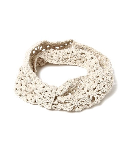 コットン2WAY幅広ヘアバンド