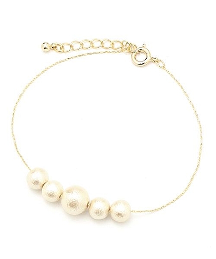 コットンパールブレスレット