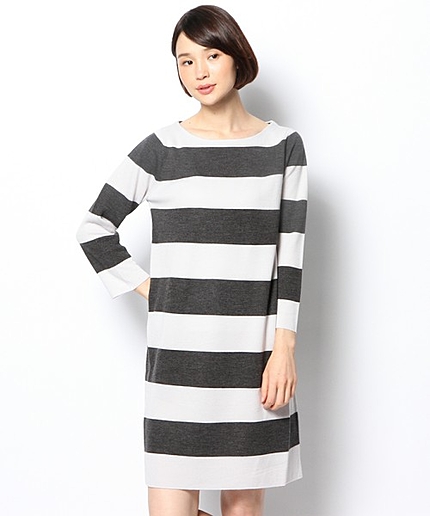 ミラノリブバリエーションニットワンピース