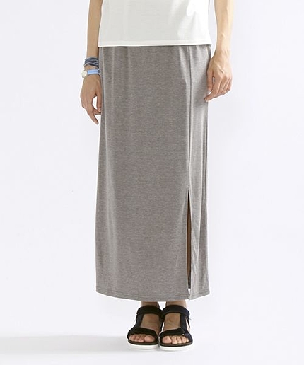 T/R天竺スリットスカート