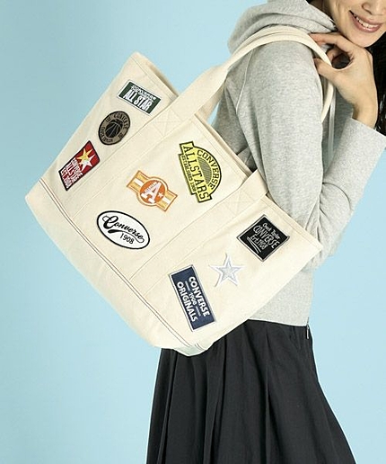 【CONVERSE(コンバース)】ワッペントートバッグ