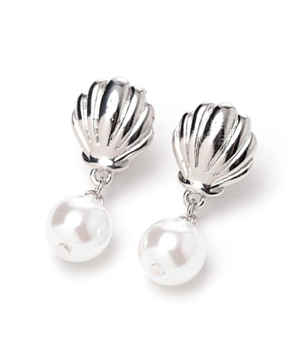 シェルモチーフイヤリング