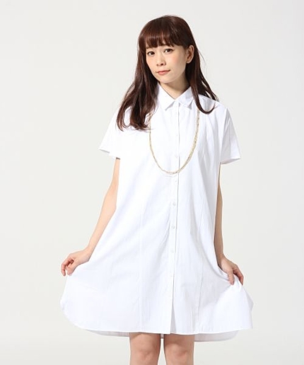 ウシロポケットシャツワンピース