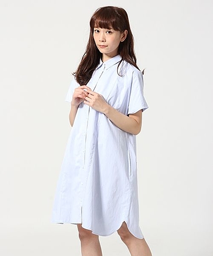 ウシロポケットシャツワンピース