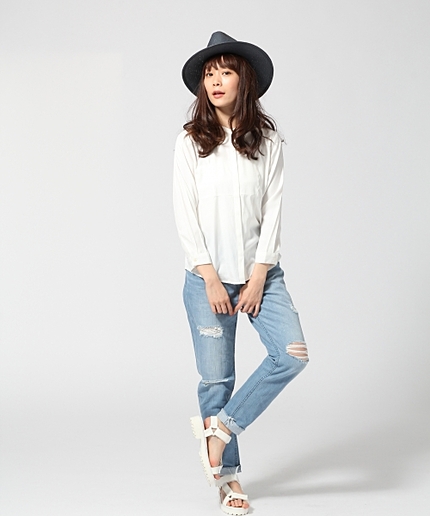 クラッシュダメージデニム