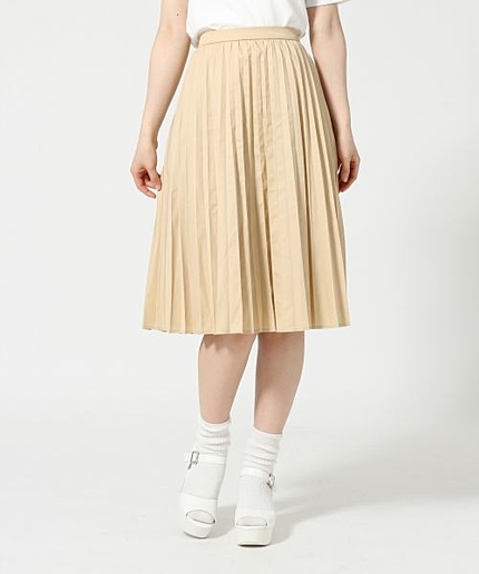 プリーツミモレスカート