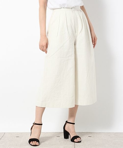 CLラメストライプガウチョパンツ