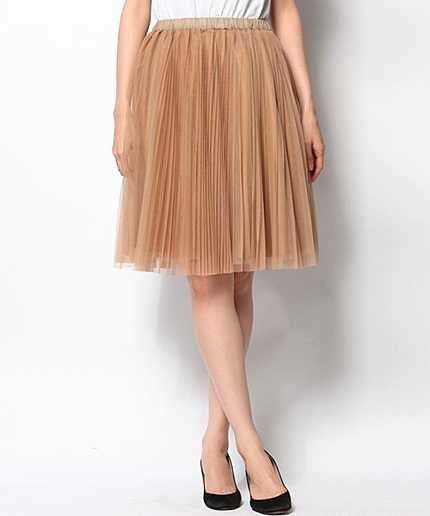 プリーツスカート（ヒザ丈）