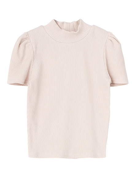 【W】バックリボンハーフスリーブトップス