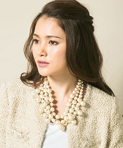 ミックスコットンパール3連ネックレス