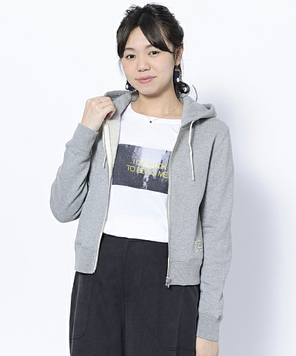 CROPPED ZIP UP HOODIE