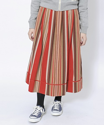 【ViVi10月号掲載】NATIVE STRIPE SKIRT