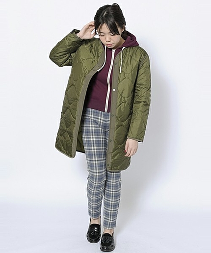 LONG QUILTED NYLON JACKET（キルティング/ナイロン/ジャケット）