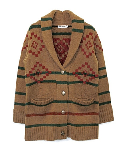 SHAWL COLLAR NATIVE CARDIGAN