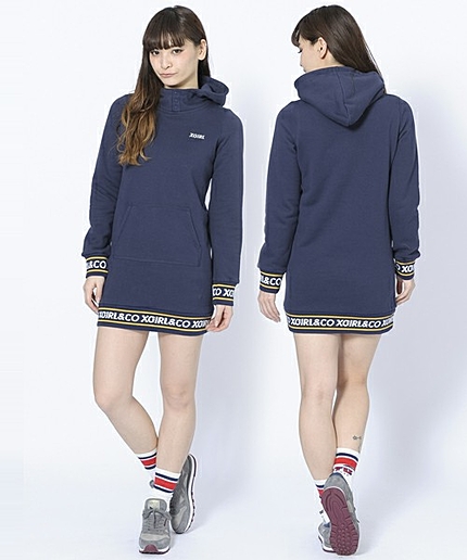 LOGO RIB SWEAT DRESS