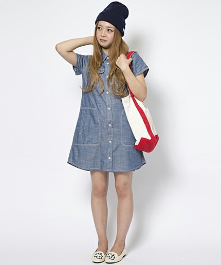 【SEDA6月号掲載】AIRY DENIM SHIRT DRESS
