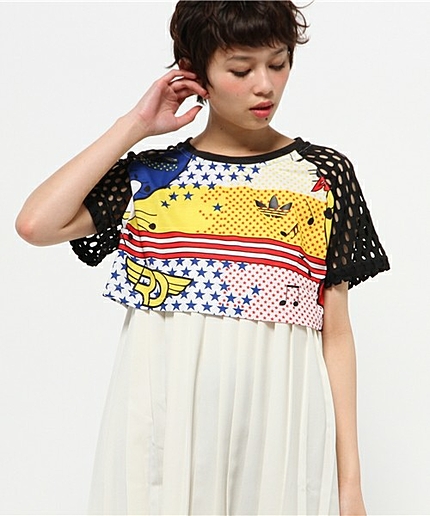 ウィメンズ アディダス スーパーシリーズ クロップ Tシャツ adidas SUPER CROP TEE WMNS S23568