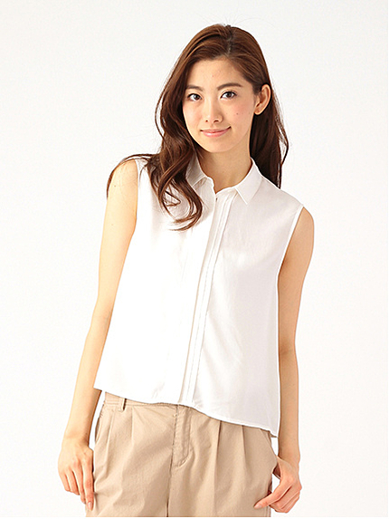 フレアノースリーブシャツ