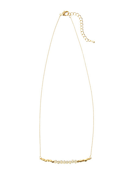 ビーズラウンドネックレス