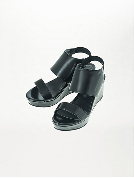 甲深ウェッジサンダル